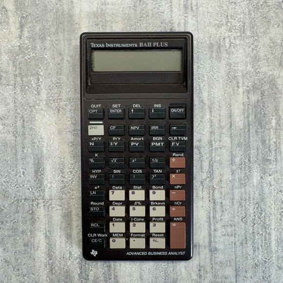 Texas Instruments TI BA 2 Plus Calculator Pro Financial/Business Analyst Vintage - Picture 2 of 7